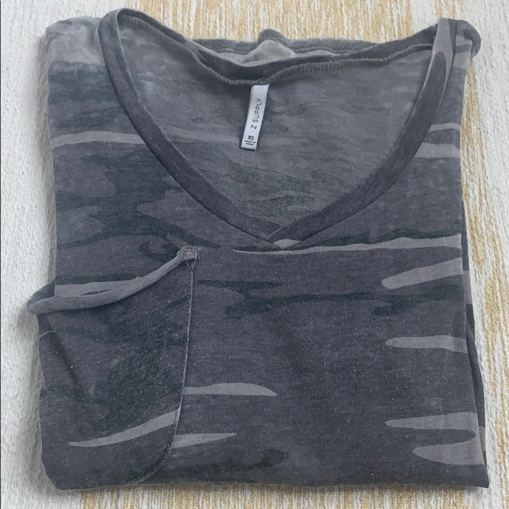 Z Supply Faded Camo Longsleeve